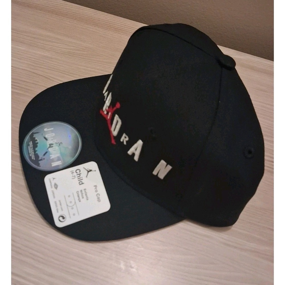 Air Jordan Nike Jumpman Pro Cap Snapback BLACK / CHILD 4-7 / NWT - Picture 3 of 4